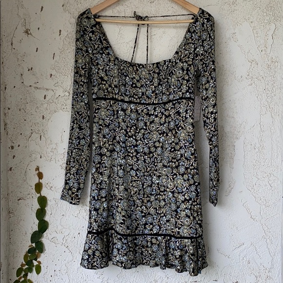 Free People Boheme Mini Dress Size 6 - Picture 4 of 8